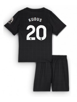 Billige Tottenham Hotspur Mohammed Kudus #20 Bortedraktsett Barn 2025-26 Kortermet (+ Korte bukser)